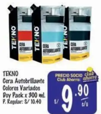 MaxiAhorro Tekno cera autobrillante colores variados oferta