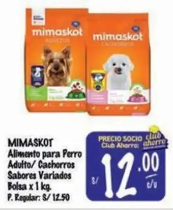 MaxiAhorro Mimaskot alimento para perro adulto/cachorros sabores variados bolsa oferta