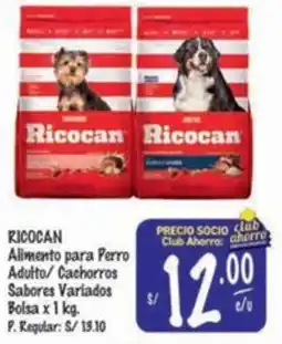 MaxiAhorro Ricocan alimento para perro adulto/ cachorros sabores variados oferta