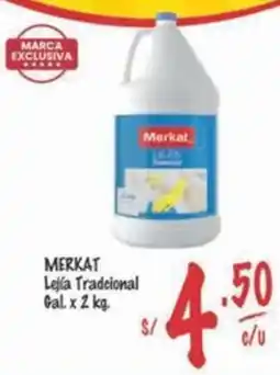 MaxiAhorro Merkat lejía tradcional gal. oferta