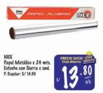 MaxiAhorro Nice papel metálico oferta