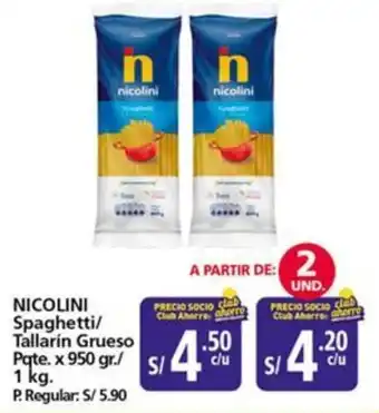 Mayorsa Nicolini spaghetti/ tallarin grueso oferta