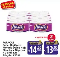 Mayorsa Paracas papel higiénico morado doble hoja oferta