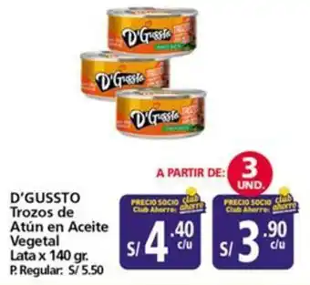 Mayorsa D'gussto trozos de atún en aceite vegetal oferta