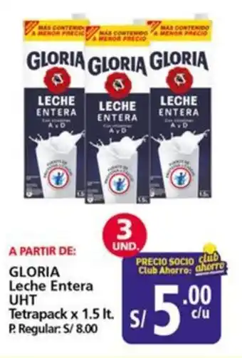 Mayorsa Gloria leche entera uht tetrapack oferta