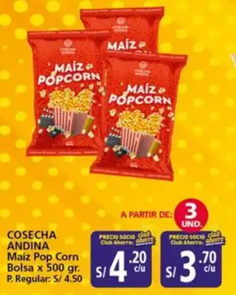 Mayorsa Cosecha andina maiz pop corn bolsa oferta