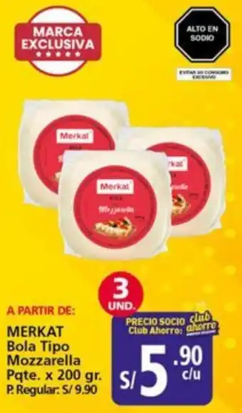 Mayorsa Merkat bola tipo mozzarella oferta