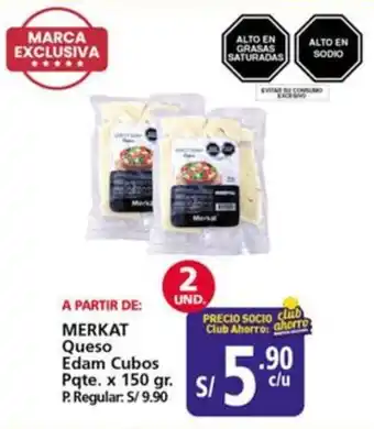 Mayorsa Merkat queso edam cubos pqte. oferta