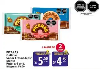 Mayorsa Picaras galletas sabor fresa/chips/ menta oferta