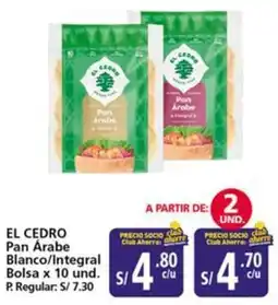 Mayorsa El cedro pan árabe blanco/integral oferta