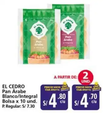 Mayorsa El cedro pan árabe blanco/integral oferta