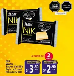Mayorsa Nik wafer sabor vainilla oferta