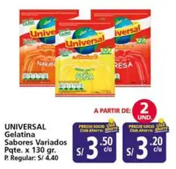 Mayorsa Universal gelatina sabores variados oferta
