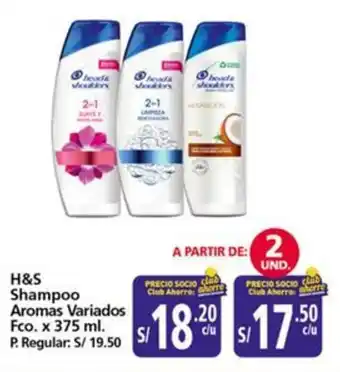 Mayorsa H&s shampoo aromas variados oferta
