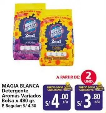 Mayorsa Magia blanca detergente aromas variados bolsa oferta