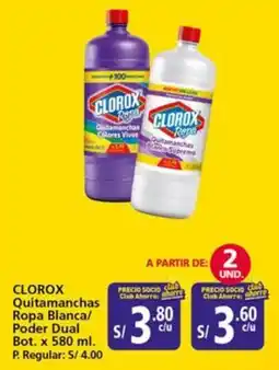 Mayorsa Clorox quitamanchas ropa blanca/ poder dual oferta