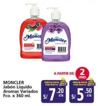 Mayorsa Moncler jabón líquido aromas variados oferta