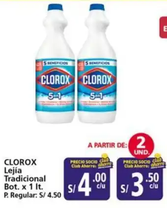 Mayorsa Clorox lejía tradicional oferta