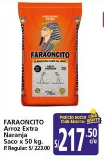 Mayorsa Faraoncito arroz extra naranja saco oferta