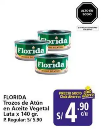 Mayorsa Florida trozos de atún en aceite vegetal lata oferta