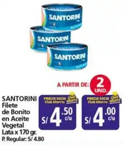 Mayorsa Santorin filete de bonito en aceite vegetal oferta