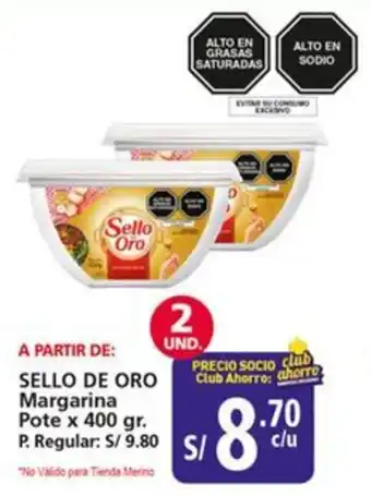 Mayorsa Sello de oro margarina pote oferta