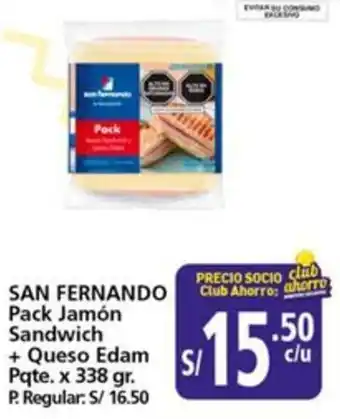 Mayorsa San fernando pack jamón sandwich oferta