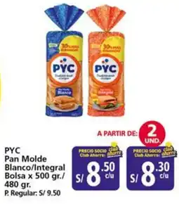 Mayorsa Pyc pan molde blanco/integral bolsa oferta