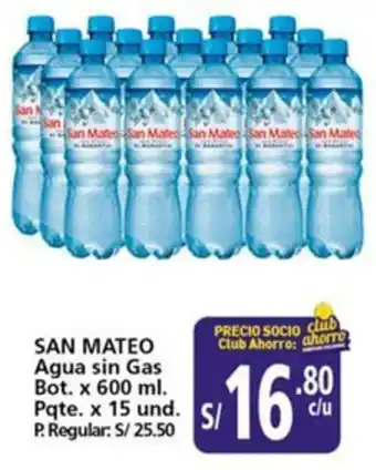 Mayorsa San mateo agua sin gas oferta