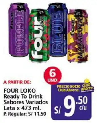 Mayorsa Four loko ready to drink sabores variados lata oferta