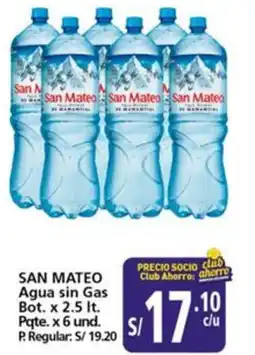 Mayorsa San mateo agua sin gas oferta