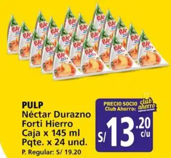 Mayorsa Pulp néctar durazno forti hierro oferta