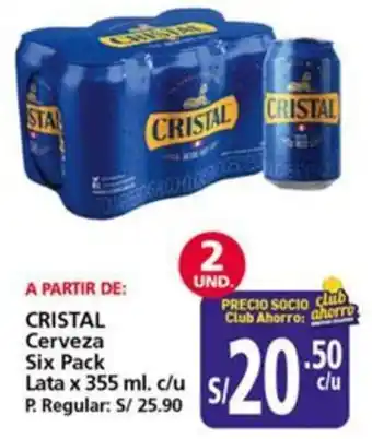 Mayorsa Cristal cerveza six pack oferta