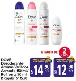 Mayorsa Dove desodorante aromas variados oferta