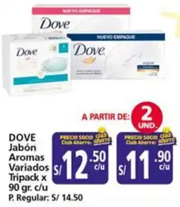 Mayorsa Dove jabón aromas variados tripack oferta