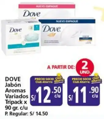 Mayorsa Dove jabón aromas variados tripack oferta
