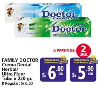 Mayorsa Family doctor crema dental herbal/ultra flour tubo oferta
