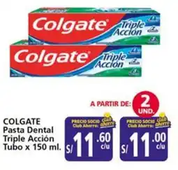 Mayorsa Colgate pasta dental triple acción tubo oferta