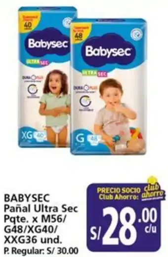 Mayorsa Babysec pañal ultra sec oferta