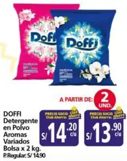 Mayorsa Doffi detergente polvo aromas variados bolsa oferta