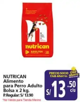 Mayorsa Nutrican alimento para perro adulto oferta