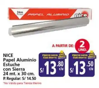 Mayorsa Nice papel aluminio estuche con sierra oferta
