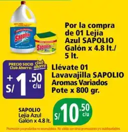 Mayorsa Sapolio lejía azul galón oferta