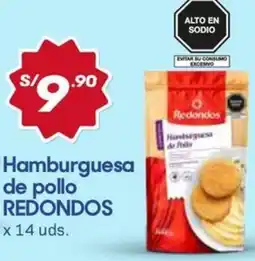 Hiperbodega Precio Uno Redondos hamburguesa de pollo oferta