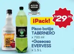 Hiperbodega Precio Uno Tabernero pisco botija oferta