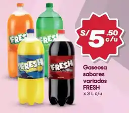 Hiperbodega Precio Uno Fresh gaseosa sabores variados oferta