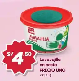 Hiperbodega Precio Uno Precio uno lavavajilla en pasta oferta