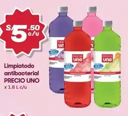 Hiperbodega Precio Uno Precio uno limpiatodo antibacterial oferta