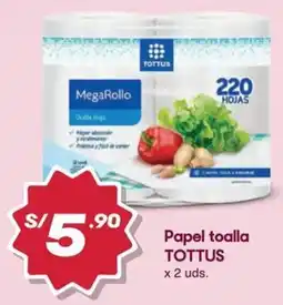 Hiperbodega Precio Uno Tottus papel toalla oferta