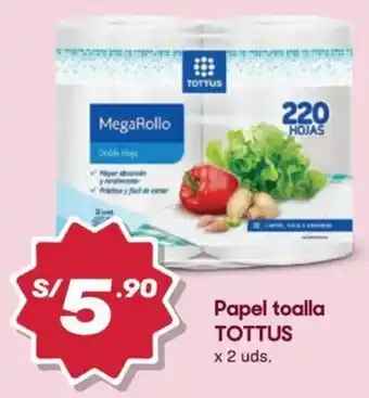 Hiperbodega Precio Uno Tottus papel toalla oferta